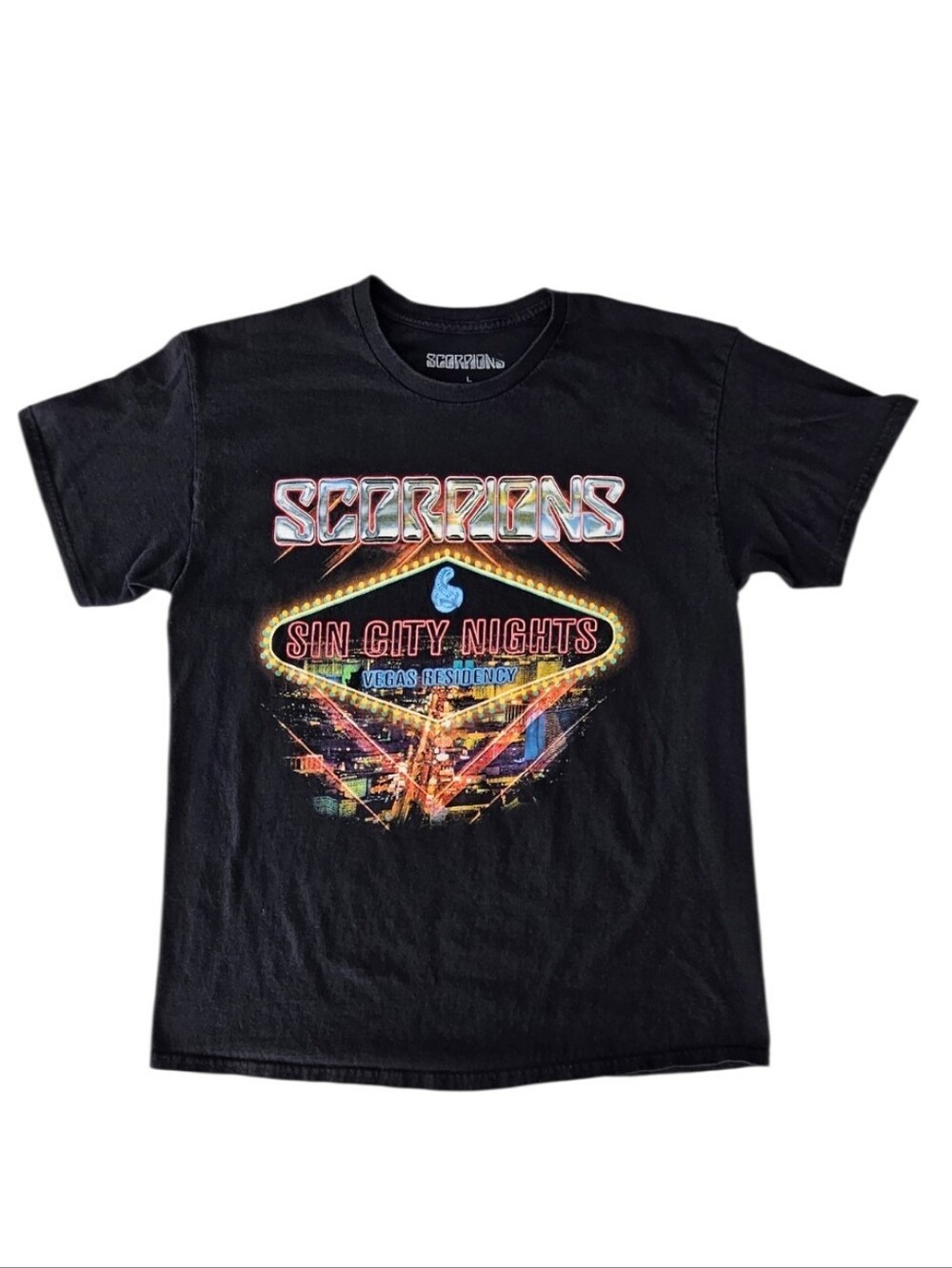 Scorpions Sin City Nights Las Vegas Residency Concert T-Shirt – Men’s Large
